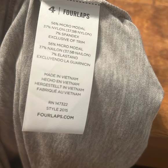 Fourlaps Surge Sleeveless Tank Top In Heather Grey - Medium NWT - Picture 13 of 13